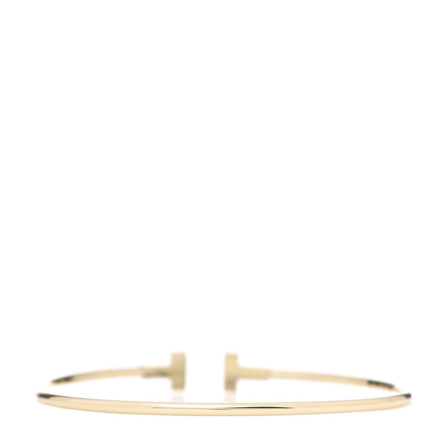 18K Yellow Gold Narrow T Wire Bracelet