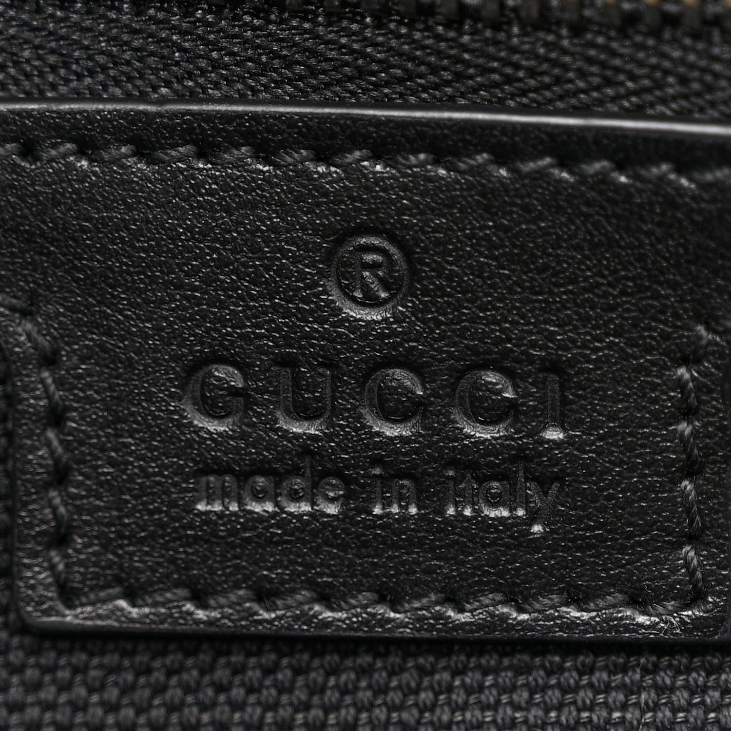 Gucci Calfskin Matelasse Monochrome Small GG Marmont Shoulder Bag Black 6 of 13