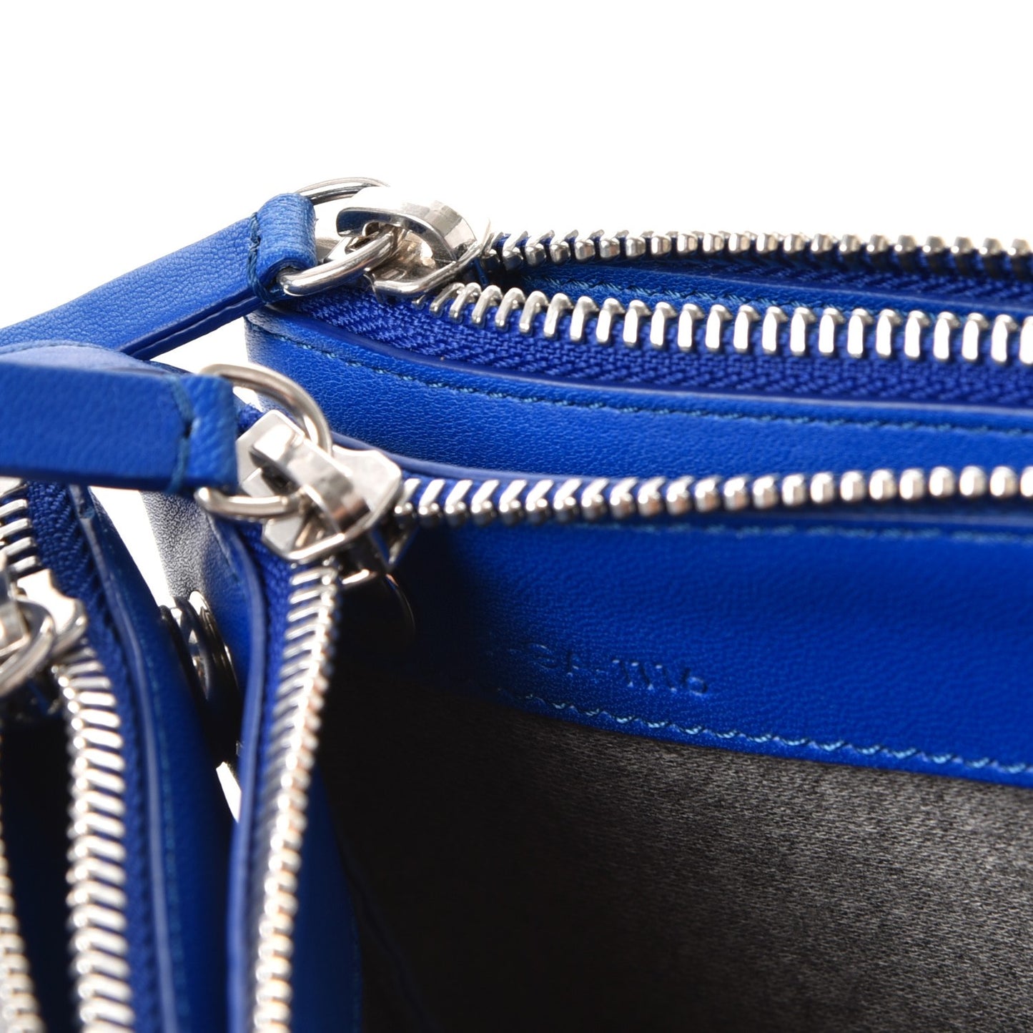 Lambskin Small Trio Crossbody Bag Electric Blue
