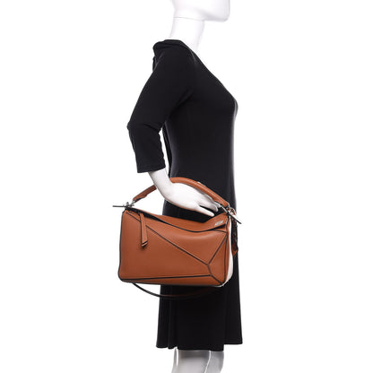 Loewe Calfskin Medium Puzzle Bag Tan 3 of 10