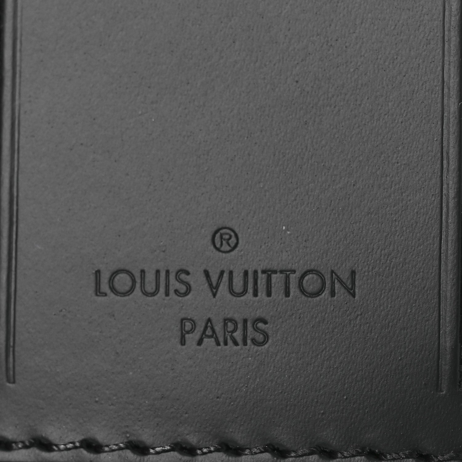 Louis Vuitton Calfskin Luggage Tag Black 6 of 6