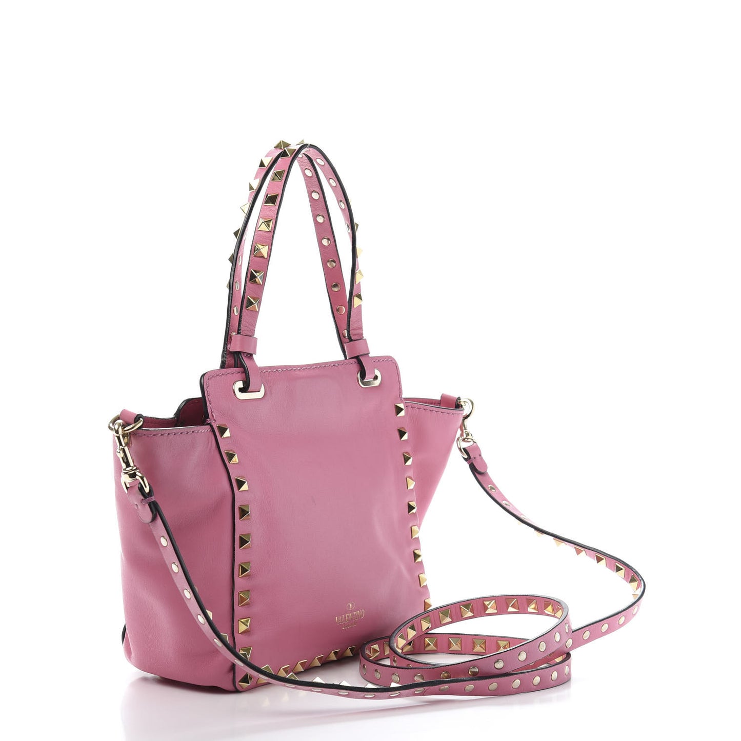 Vitello Mini Rockstud Tote Ninphea