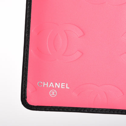 Chanel Calfskin Quilted Cambon Yen Wallet Black 6 of 8