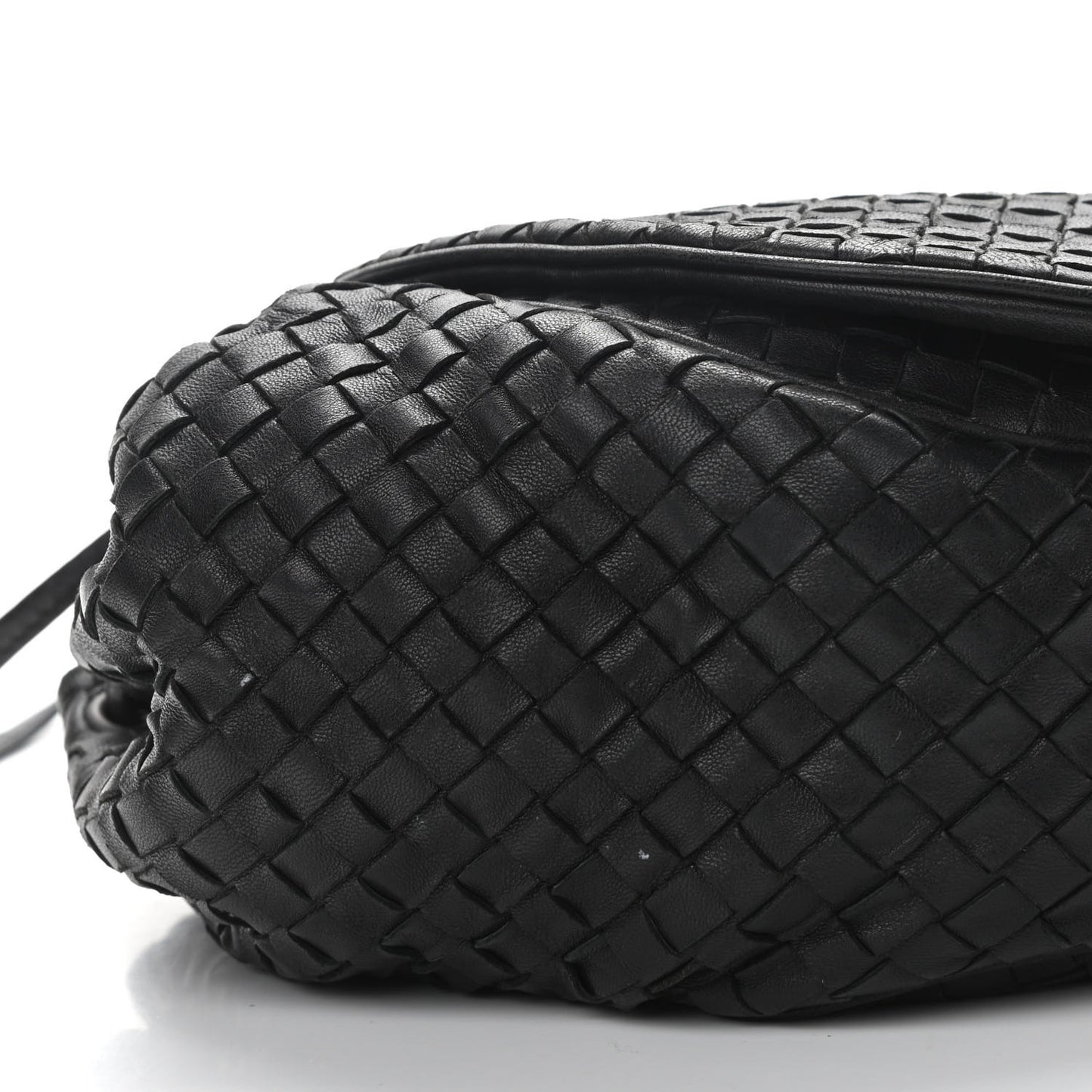 Nappa Intrecciato Messenger Bag Black