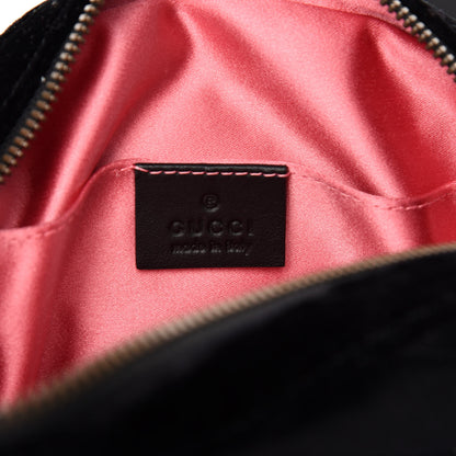 Gucci Velvet Matelasse GG Marmont Belt Bag 95 38 Black 8 of 10