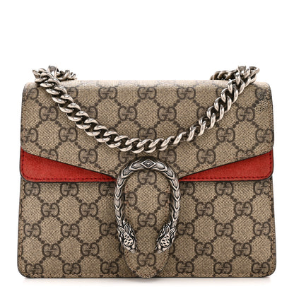 Gucci GG Supreme Monogram Mini Dionysus Shoulder Bag Hibiscus Red 1 of 13
