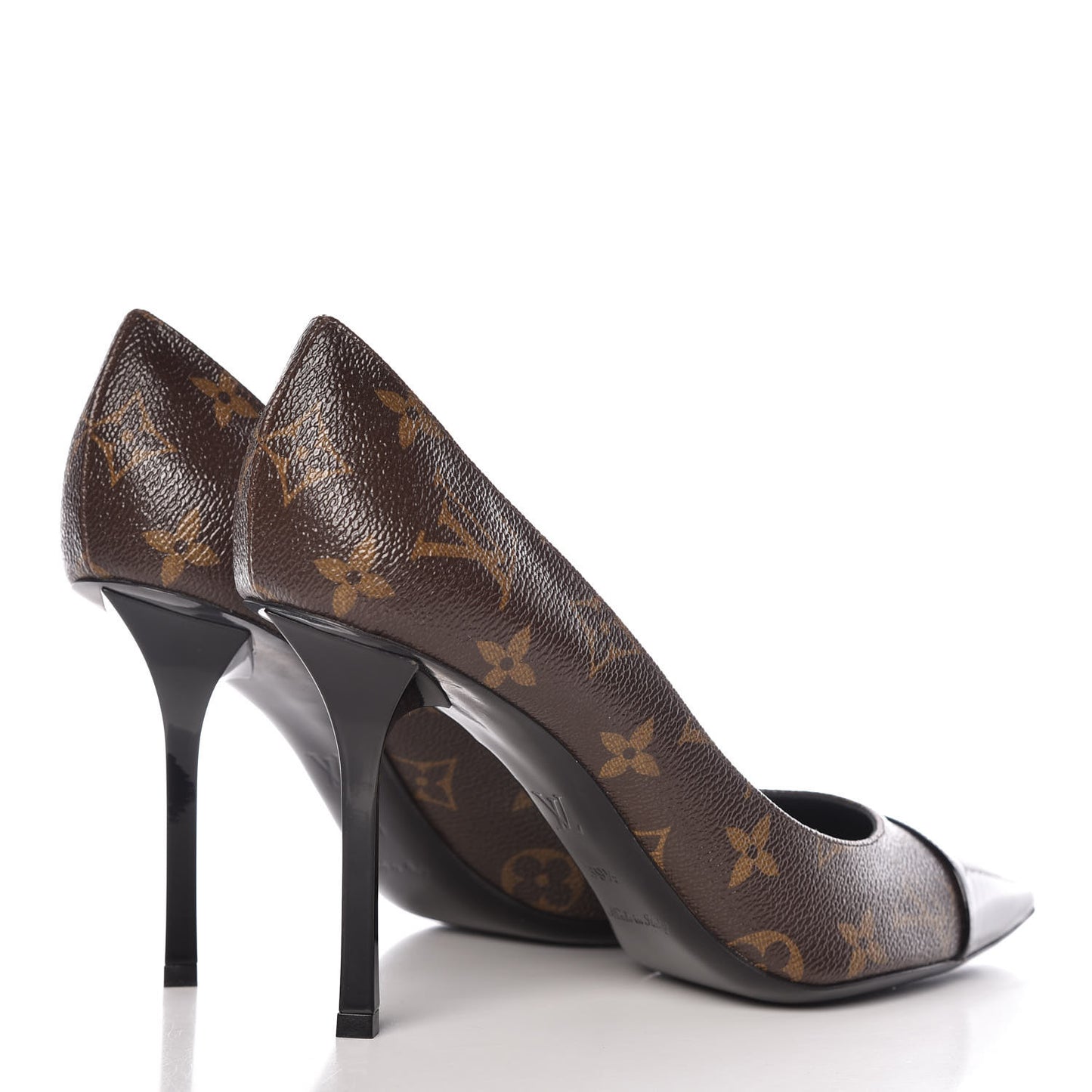 Patent Monogram Fetish Pumps 39.5