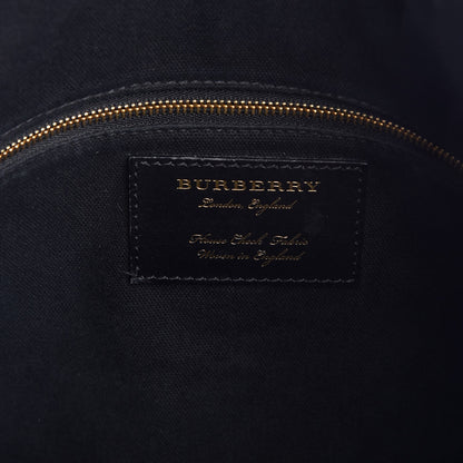 Burberry Derby Calfskin House Check Medium Welburn Tote Tan 6 of 21