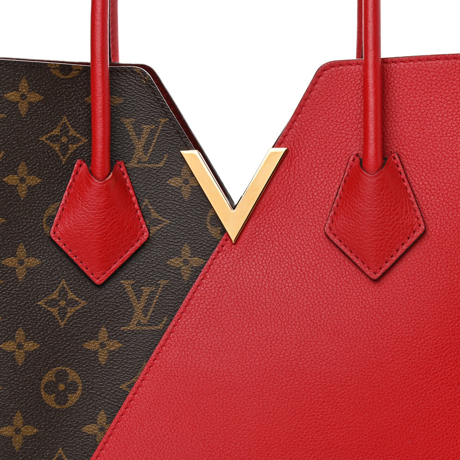 Louis Vuitton Calfskin Monogram Kimono Tote Cherry 8 of 10