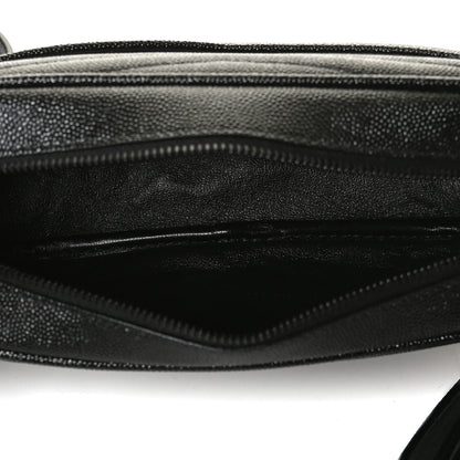 Saint Laurent Grain De Poudre Matelasse Monogram Mini Lou Camera Bag Black 5 of 12