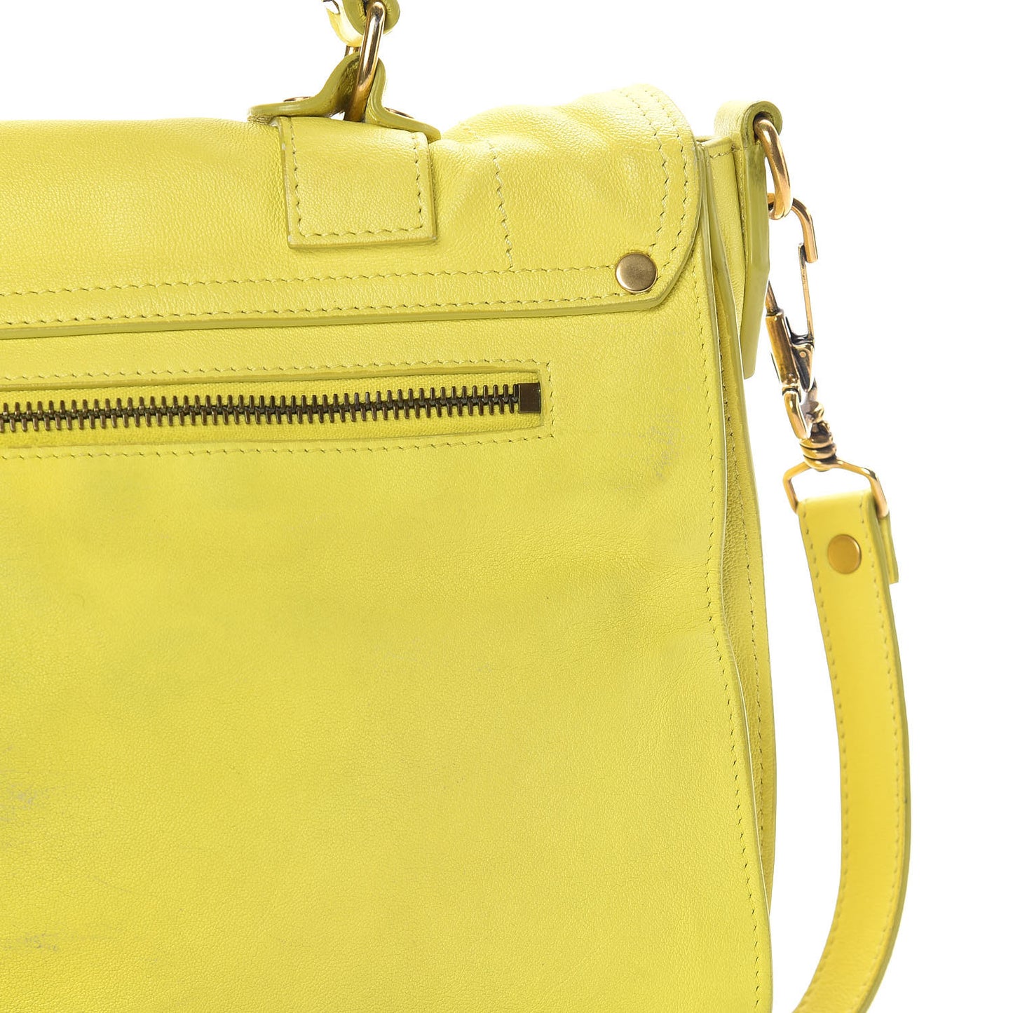 Lambskin Medium PS1 Satchel Citron