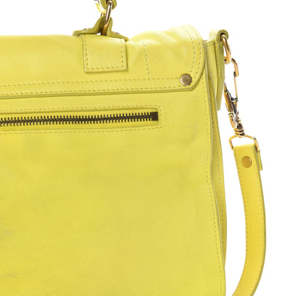 Proenza Schouler Lambskin Medium PS1 Satchel Citron 27 of 28