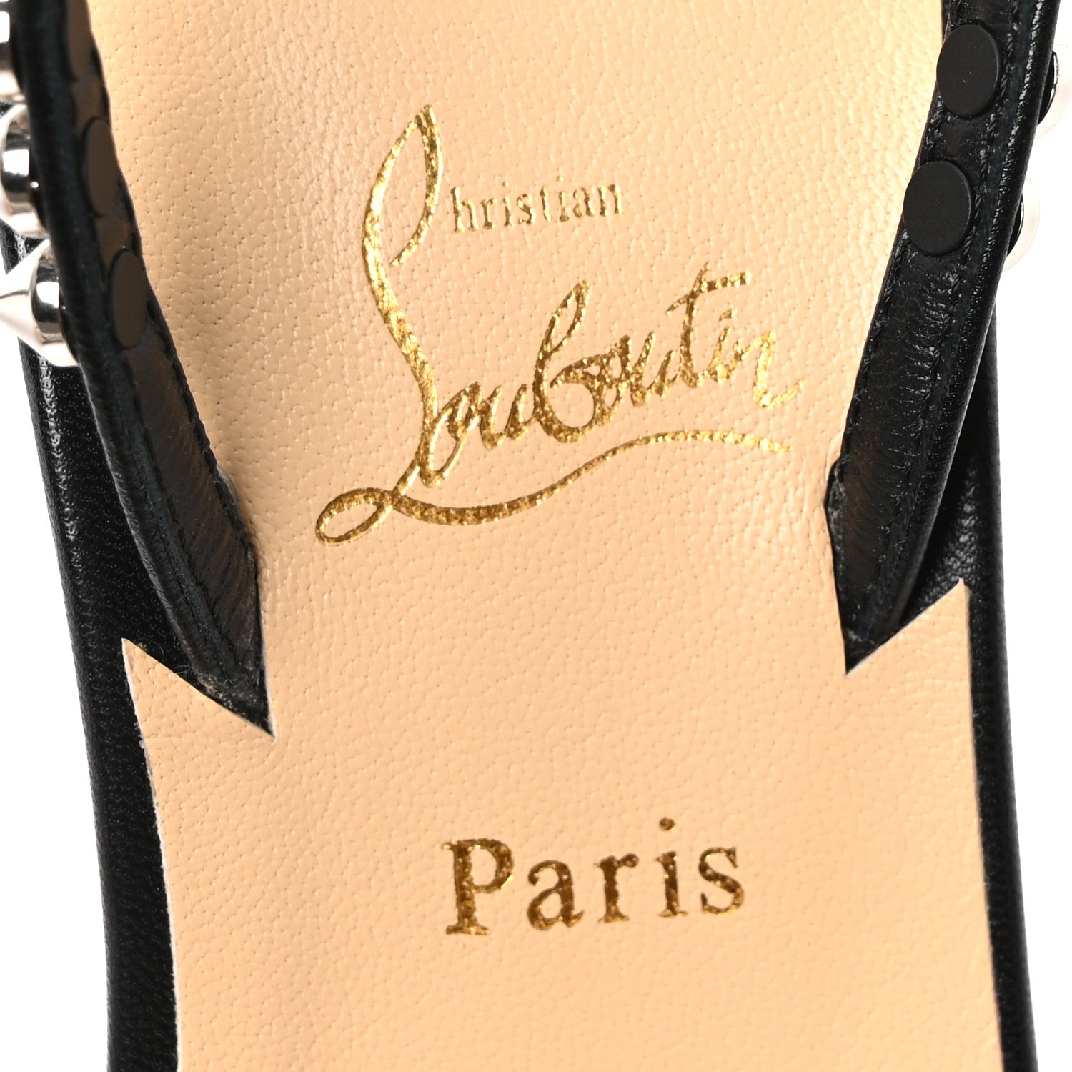 Christian Louboutin Kid Spiked So Me 100 Sandals 37 Black 8 of 9