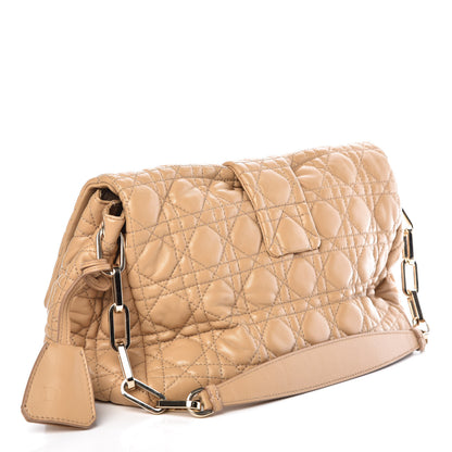 Christian Dior Lambskin Cannage New Lock Flap Beige 3 of 10
