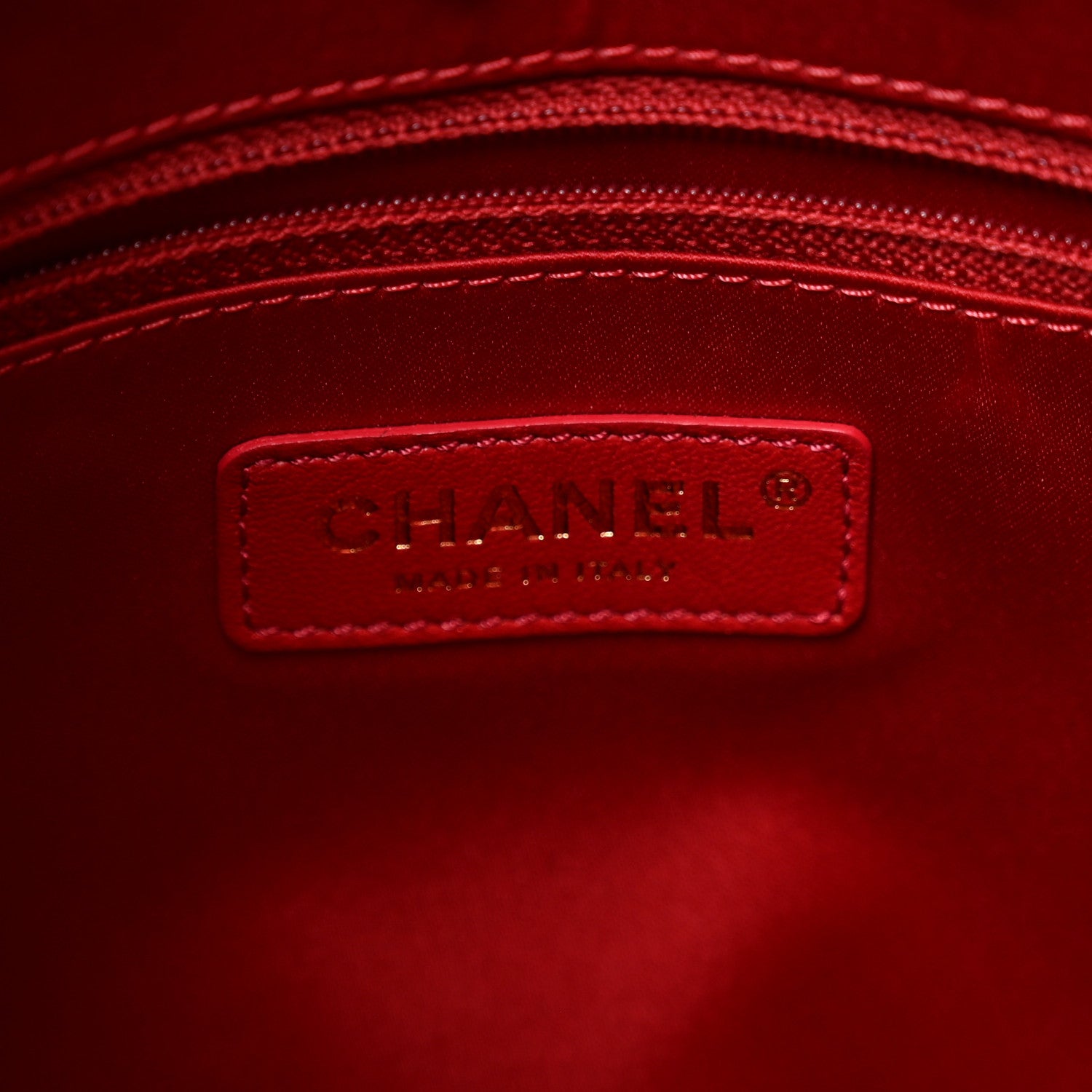 Chanel Tweed Quilted Fringe Clutch Red 6 of 7
