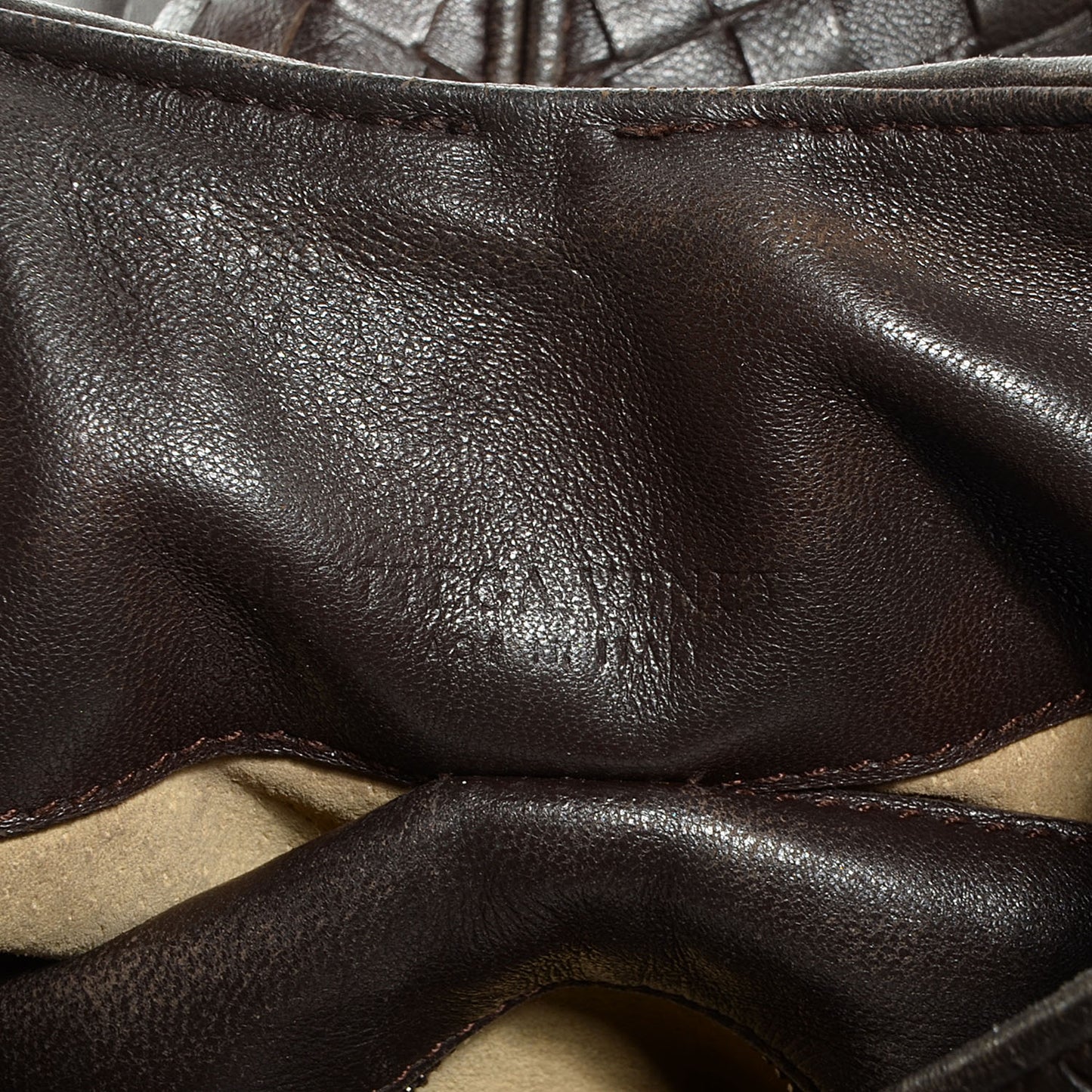 Nappa Intrecciato Ball Hobo Ebano
