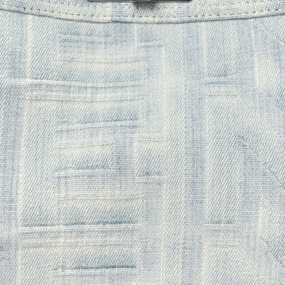 Fendi X MARC JACOBS Bleached Denim Small Peekaboo I SEE U Satchel Off White 9 of 15