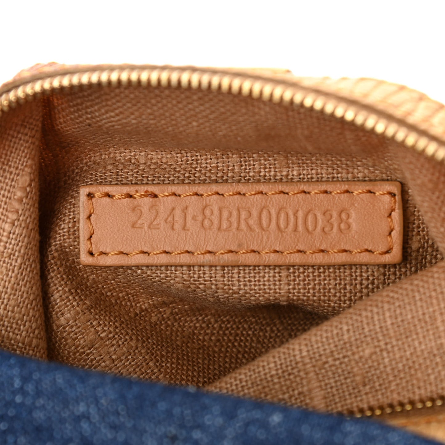 Denim Lizard Mama Baguette Blue