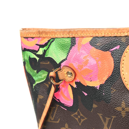 Louis Vuitton Monogram Roses Neverfull MM 13 of 13
