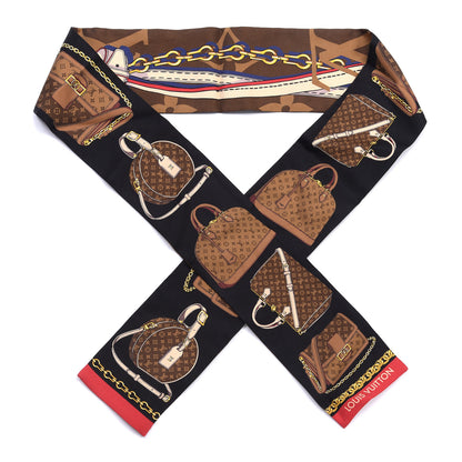 Louis Vuitton Silk Monogram Tribute To Bandeau Marron 1 of 3