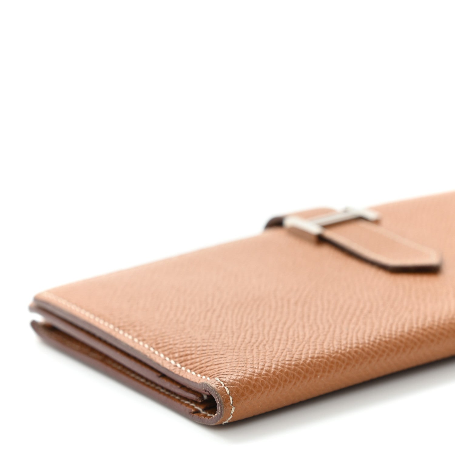 Hermes Epsom Bearn Gusset Wallet Gold 7 of 8