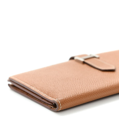 Hermes Epsom Bearn Gusset Wallet Gold 7 of 8