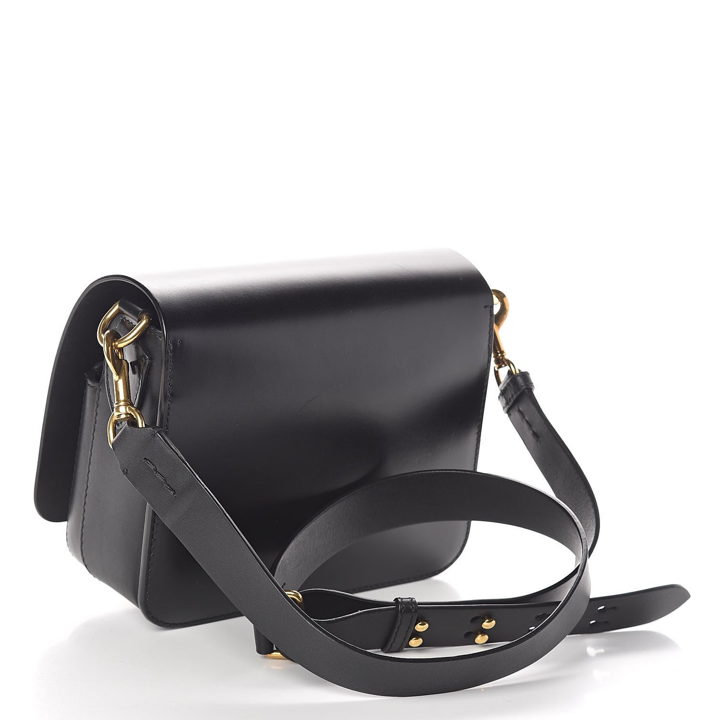 Supple Bridle Square Satchel Black