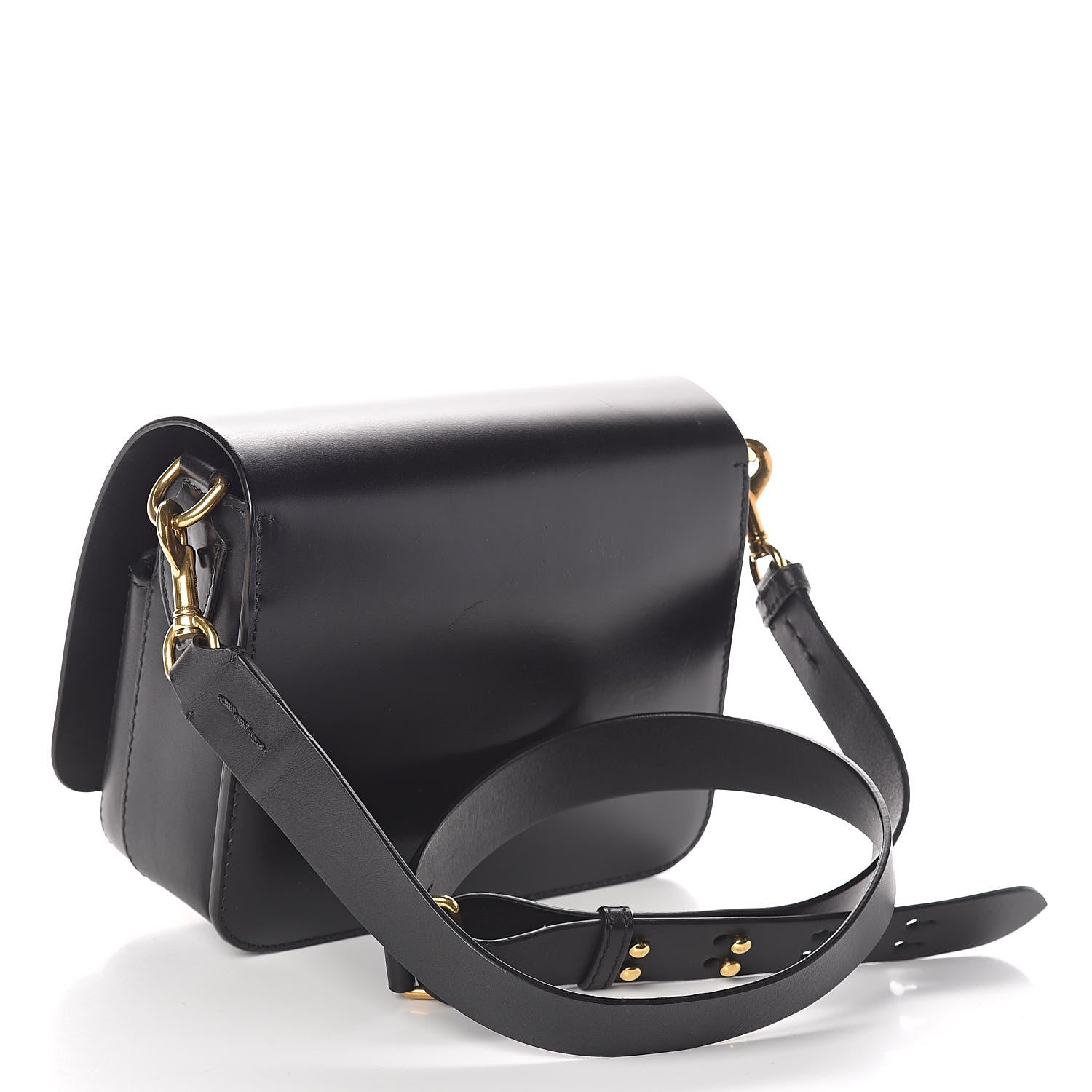 Burberry Supple Bridle Square Satchel Black 3 of 8