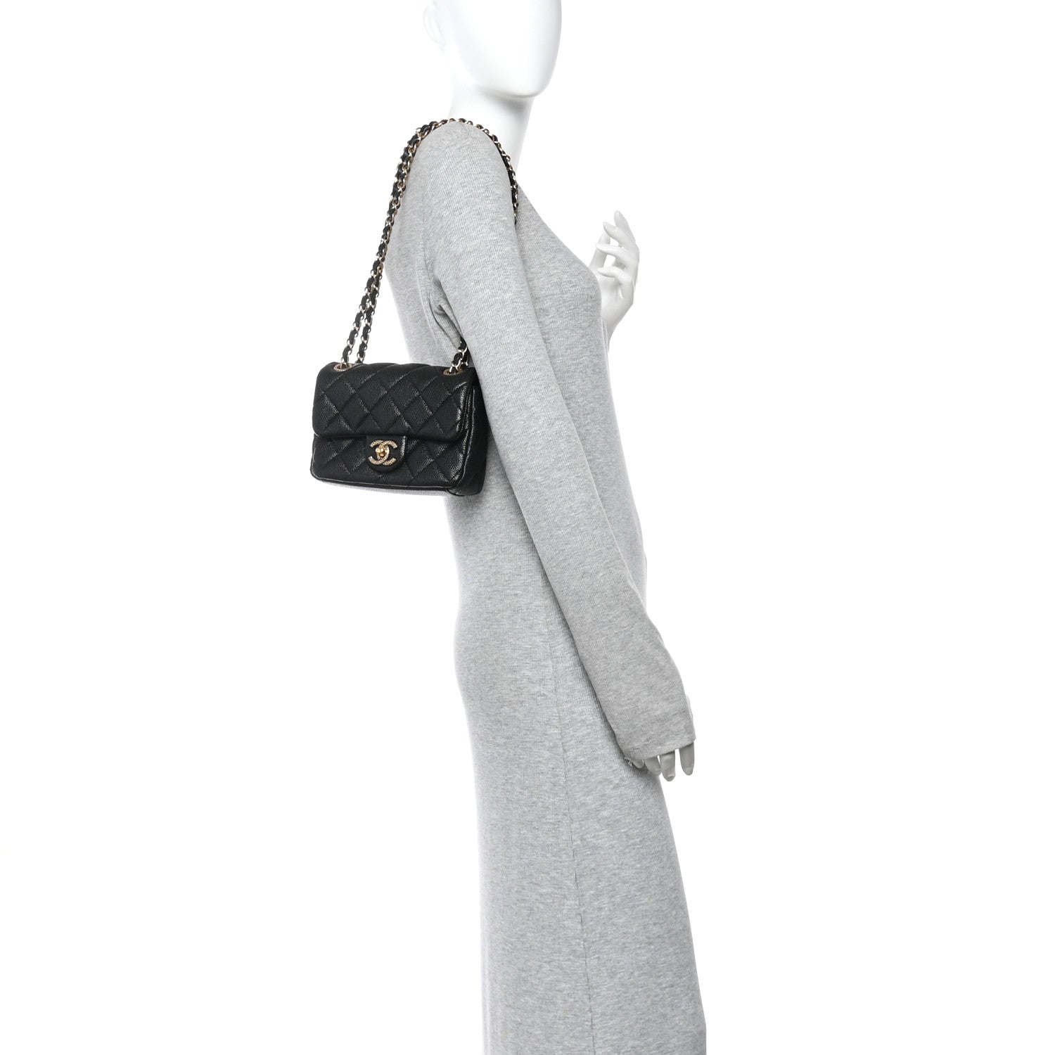 Chanel Grained Lambskin Quilted Mini Flap Black 2 of 11