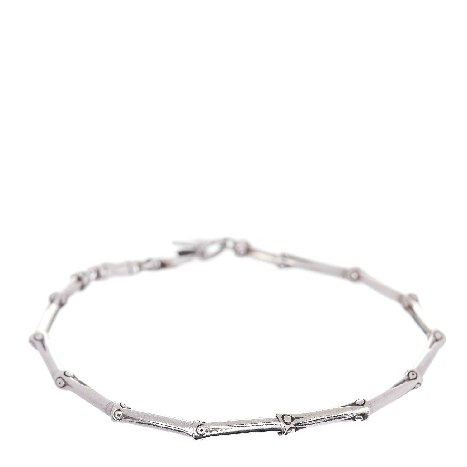 John Hardy Sterling Silver Slim Bamboo Link Bracelet 1 of 4