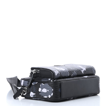 MCM Visetos Floral Leopard Klassik Crossbody Bag Black 4 of 11