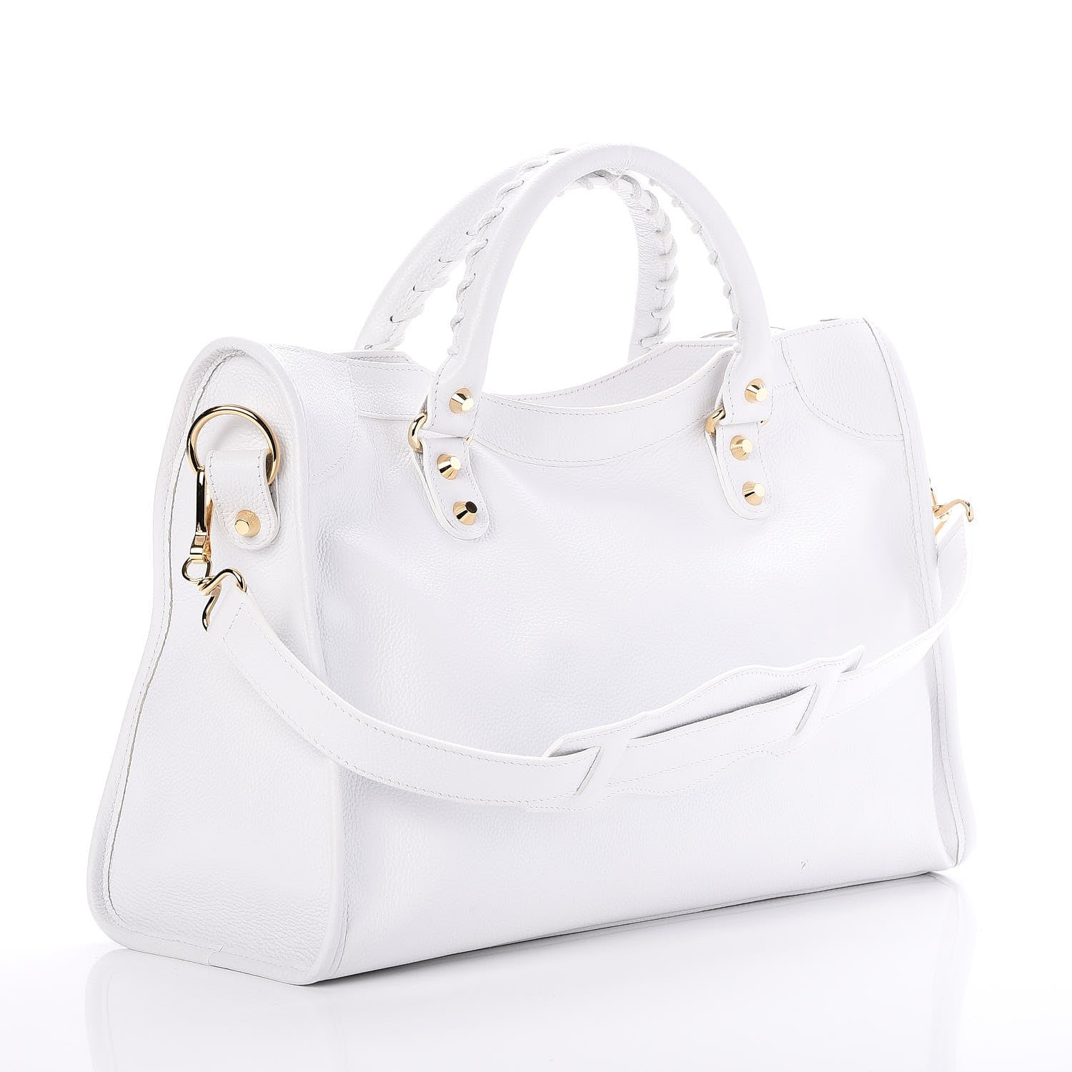 Balenciaga Vibrato Calfskin Classic Hardware City White 3 of 7
