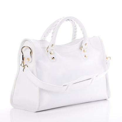 Balenciaga Vibrato Calfskin Classic Hardware City White 3 of 7