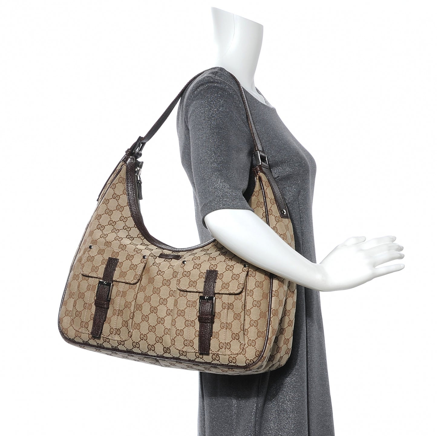Monogram Pocket Hobo Ebony