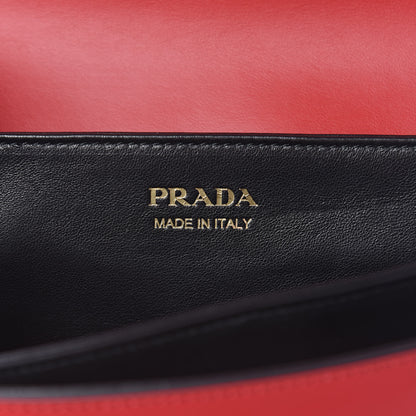 Prada New Calfskin Ingrid Shoulder Bag Rosso 6 of 12