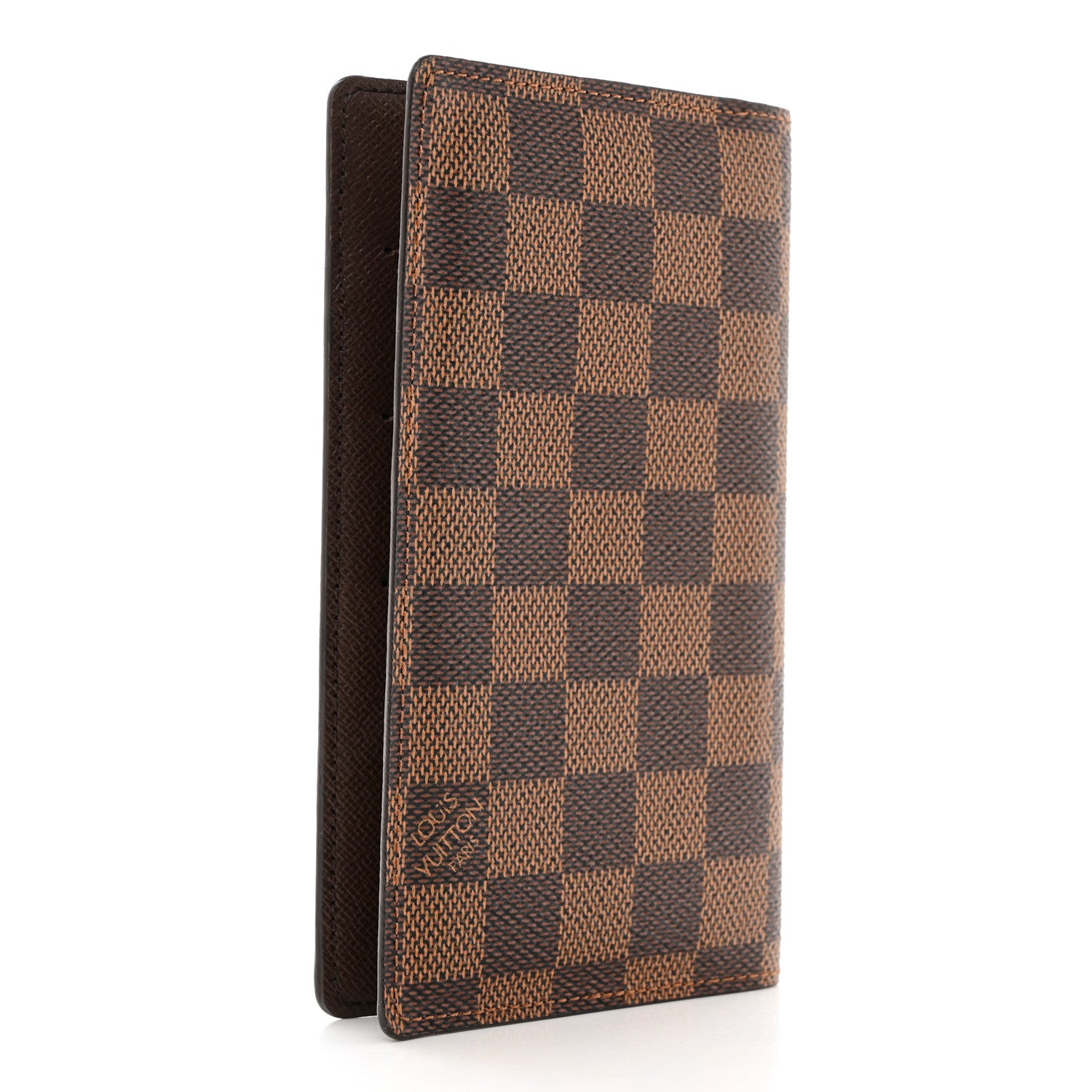 Louis Vuitton Damier Ebene Checkbook Cover Wallet 3 of 7
