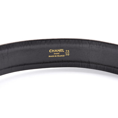 Chanel Lambskin Chain Belt 75 30 Black 4 of 6