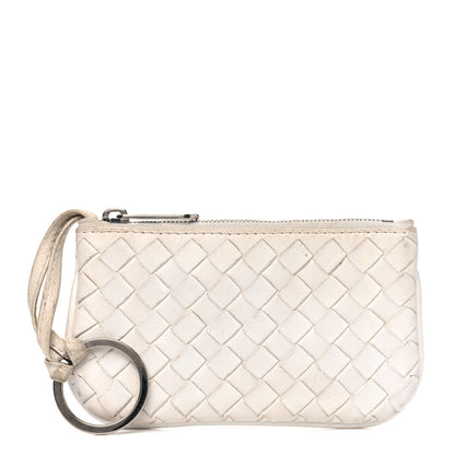 Bottega Veneta Nappa Intrecciato Key Holder White 1 of 7