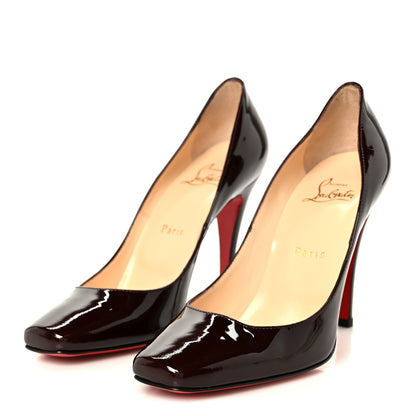 Christian Louboutin Patent Particule 100 Pumps 37.5 Plum 4 of 9