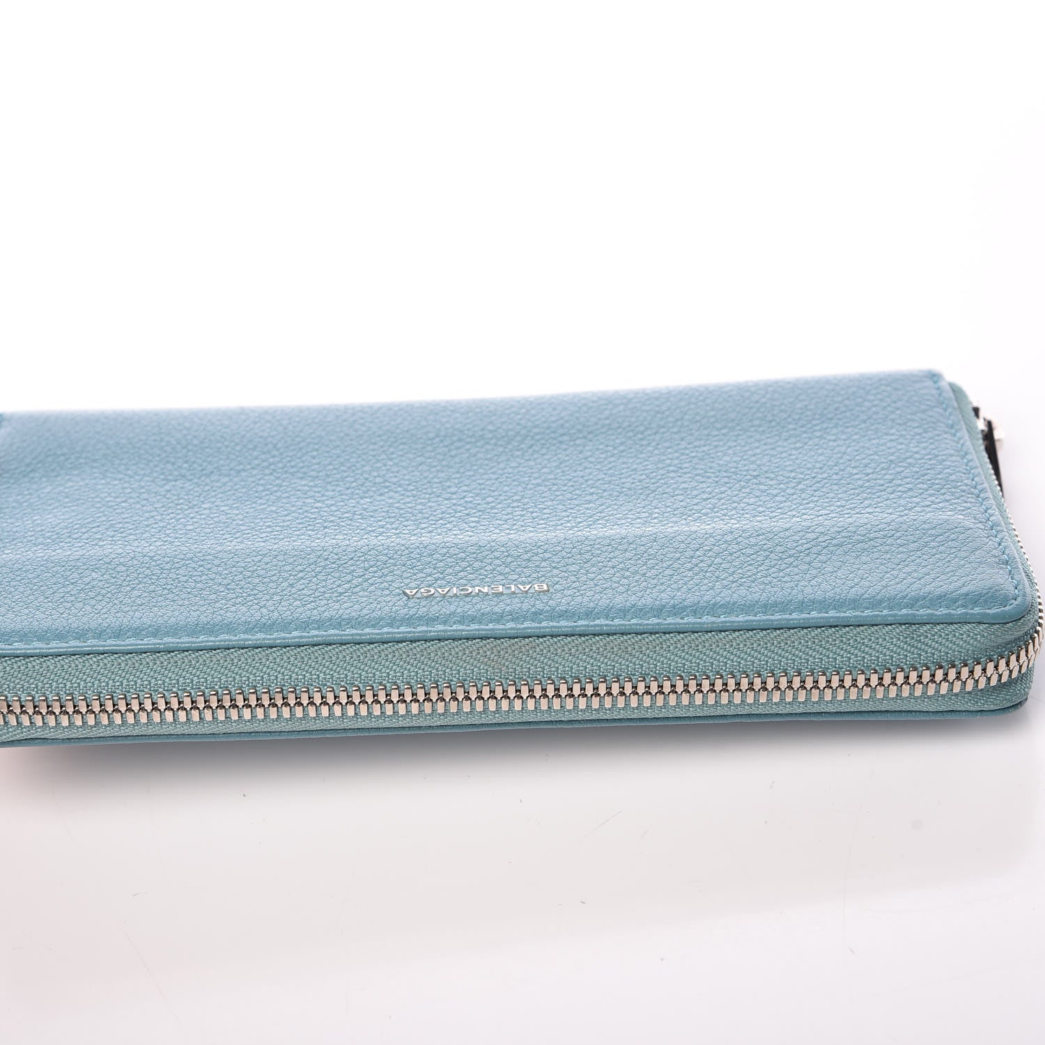 Balenciaga Calfskin Essential Continental Zip Around Wallet Bleu 11 of 11