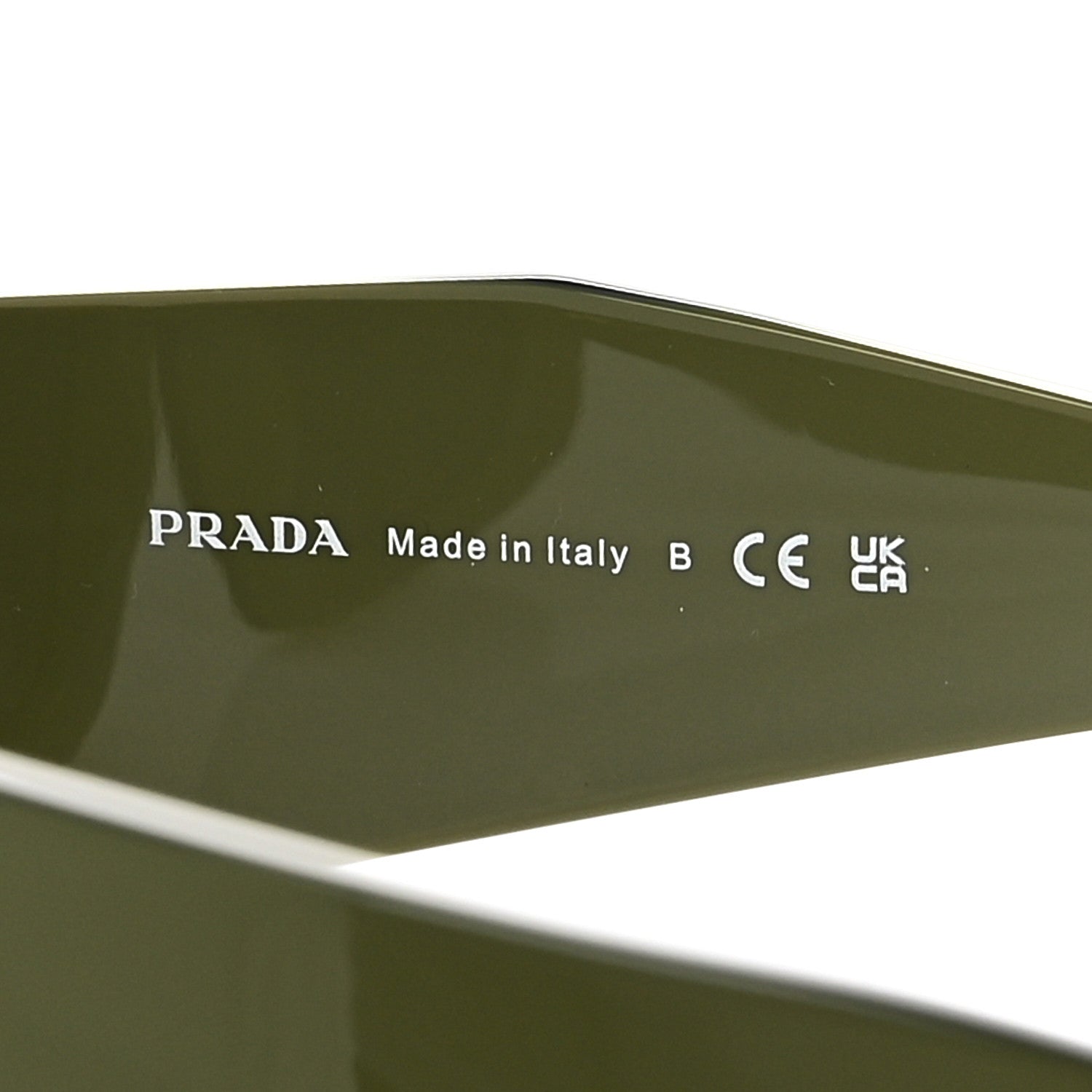 Prada Acetate Symbole Sunglasses SPR 17W Green 5 of 7