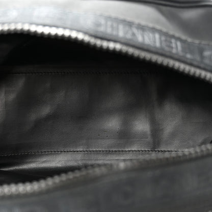 Chanel Canvas Nylon Sport Logo Cosmetic Bag Black 10 of 14