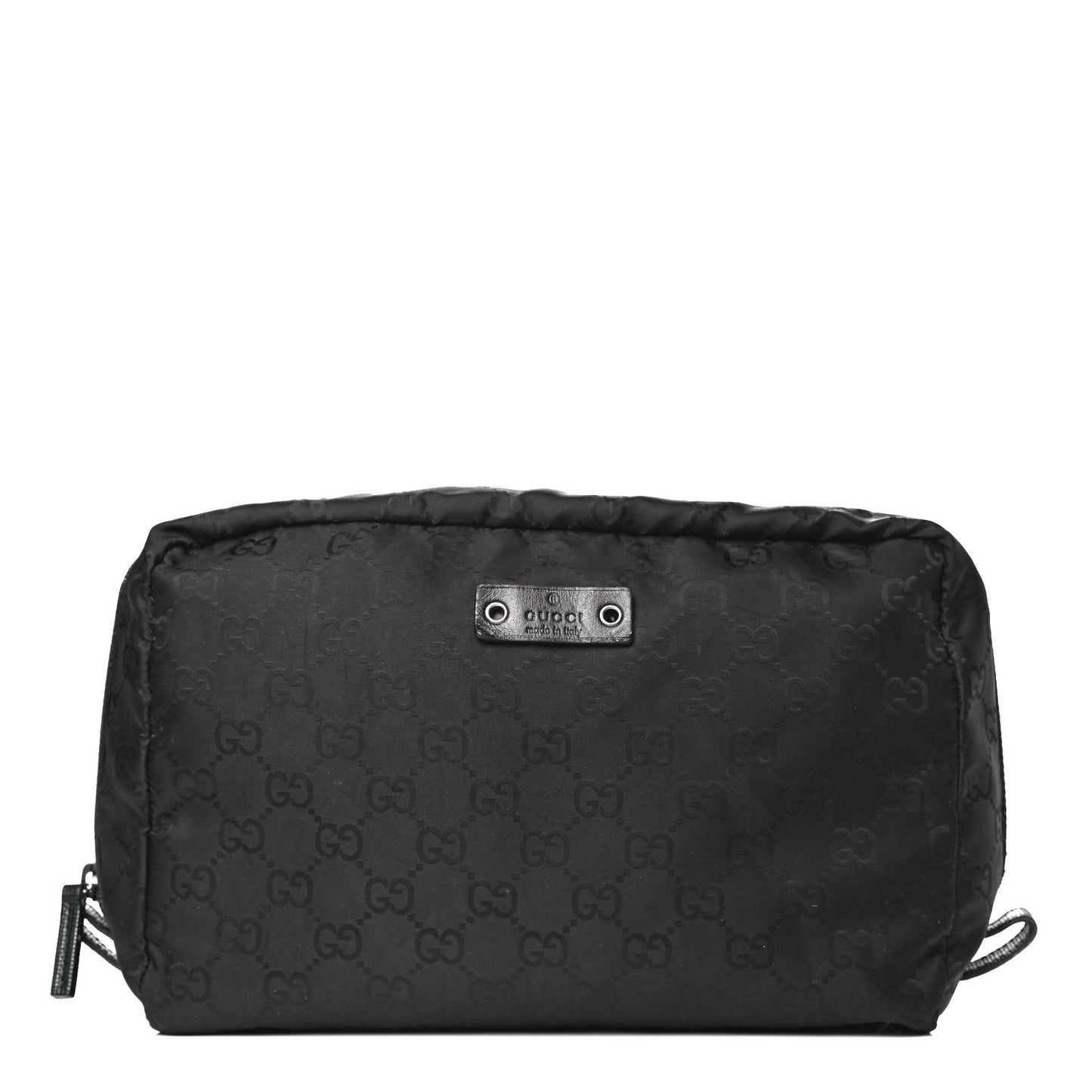 Nylon Monogram Cosmetic Case Black