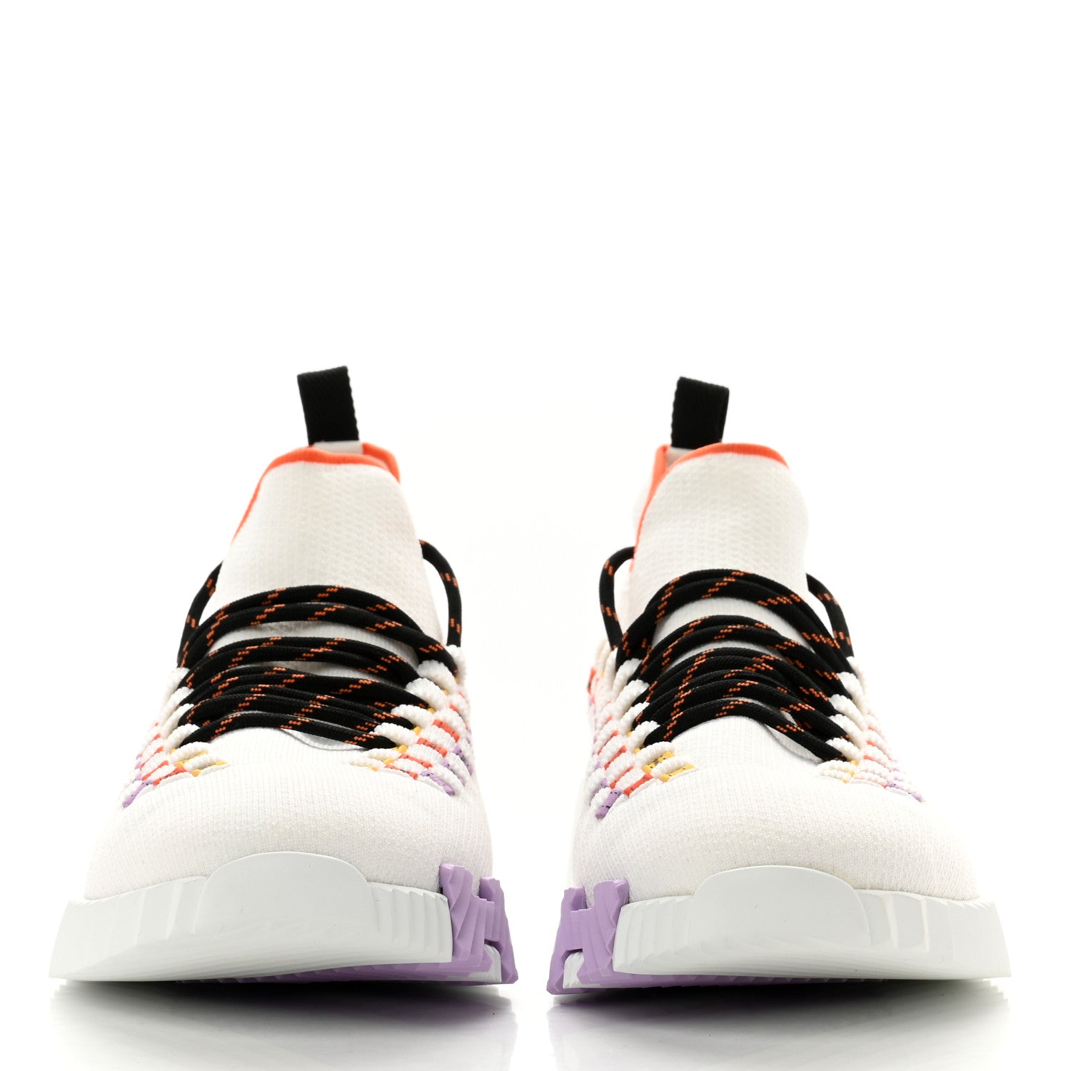 Hermes Knit Womens Flex Bolduc Sneakers 40 Multicolor White 2 of 8