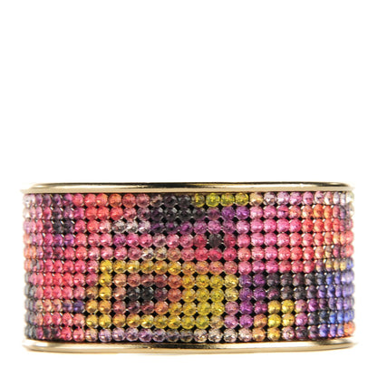Chanel Crystal Flower Power Cuff Gold Multicolor 1 of 4