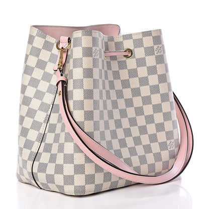 Louis Vuitton Damier Azur Neonoe MM Eau De Rose 3 of 9