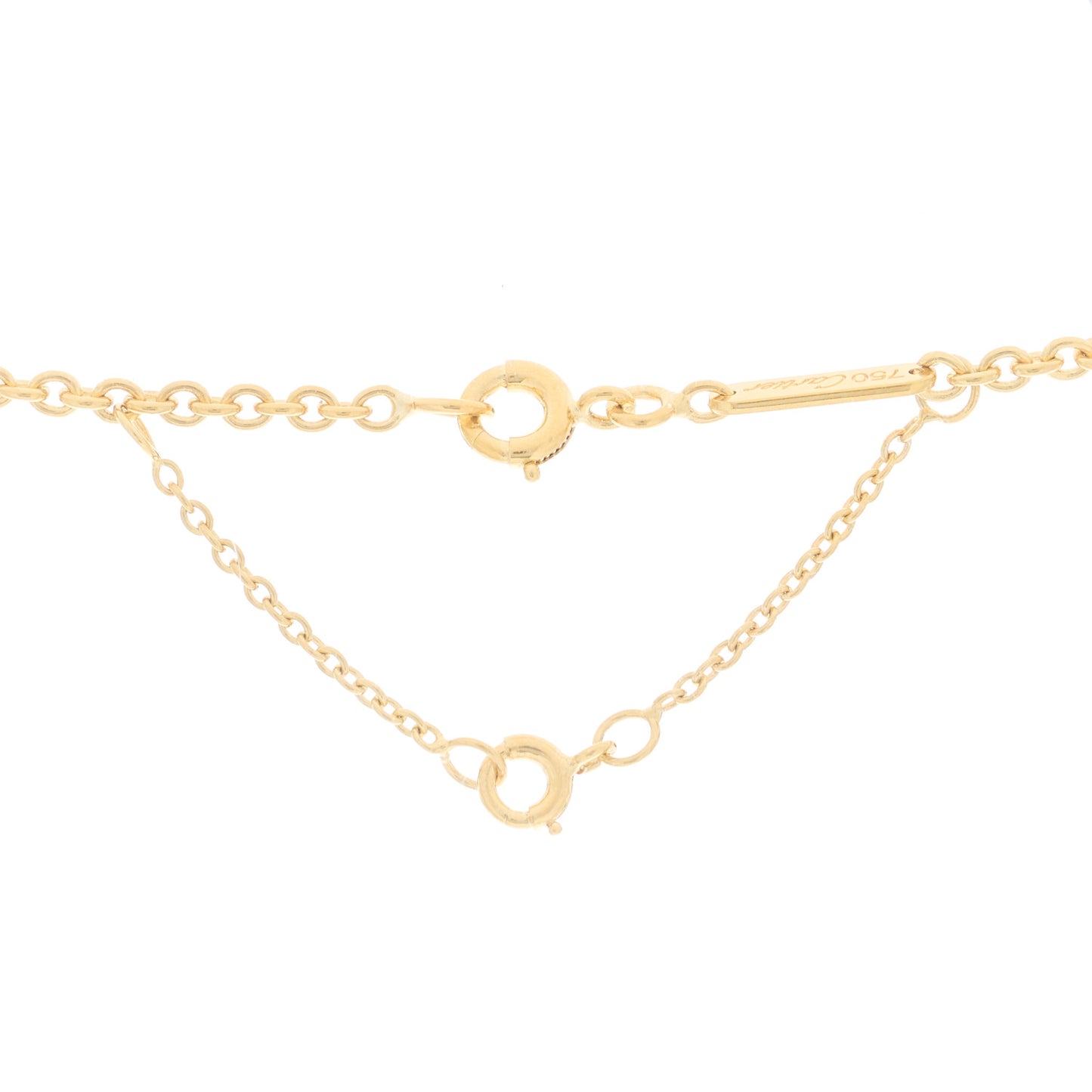 18K Pink Yellow White Gold Baby Trinity Pendant Necklace