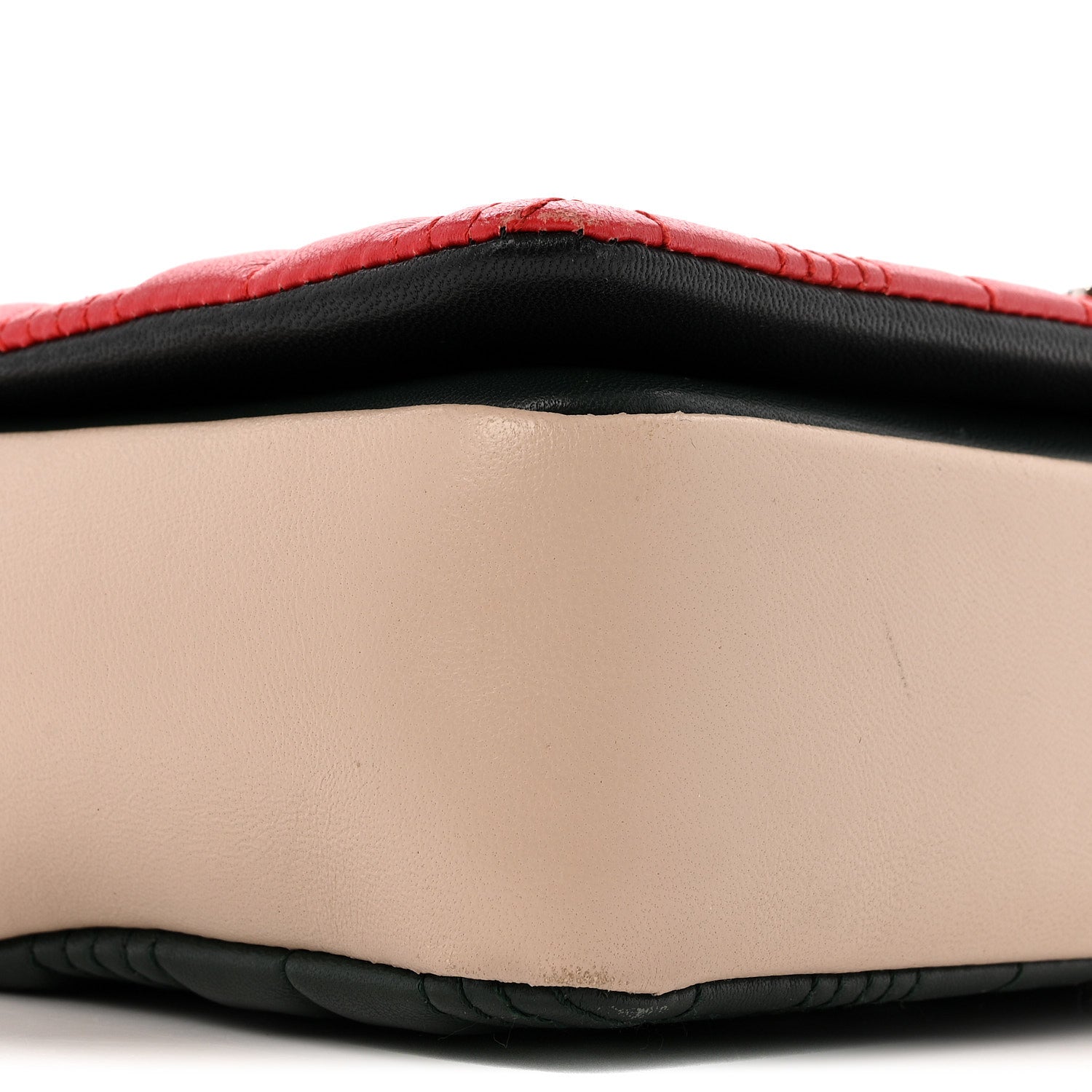 Burberry Lambskin Quilted Small Lola Bag Bright Red Orange 9 of 15