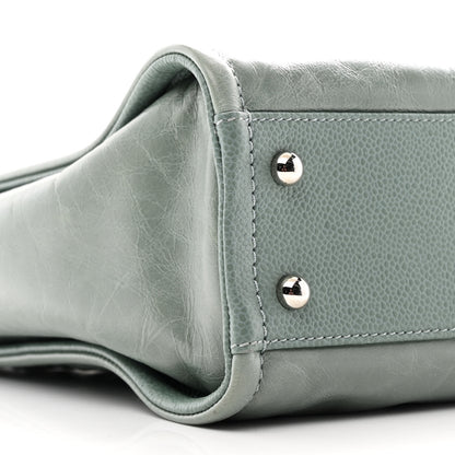 Chanel Glazed Calfskin Mini Deauville Tote Green 9 of 10