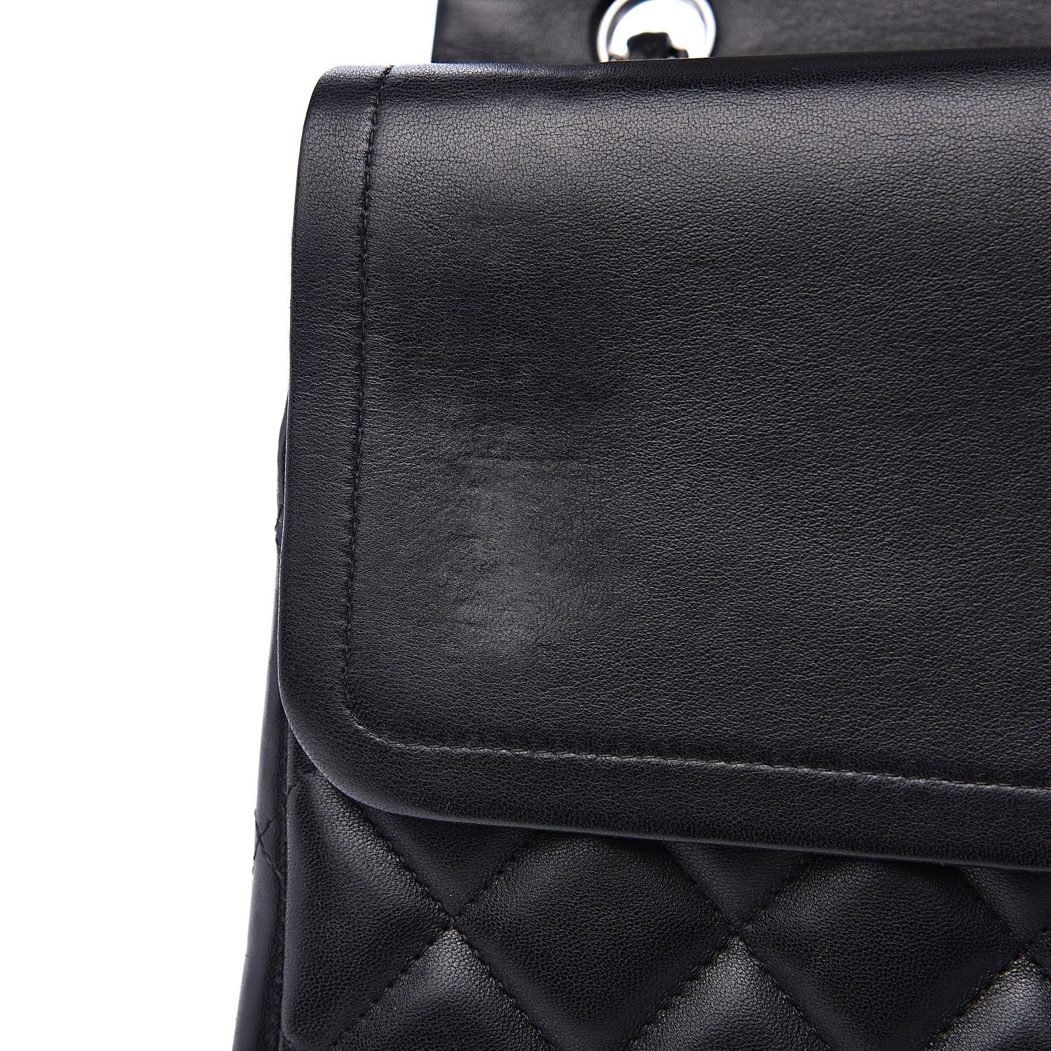 Chanel Lambskin Quilted Maxi Double Flap Black 18 of 22